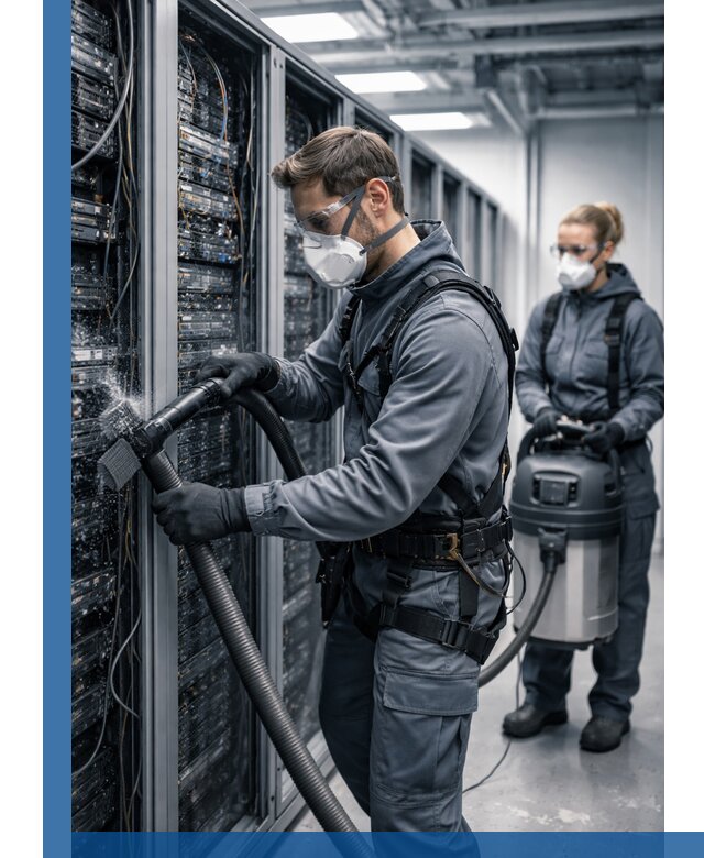 Обеспыливание серверной комнаты в Гукове, профессиональная очистка