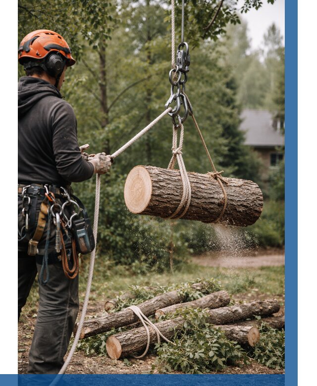 Валка деревьев частями в Гукове от 7700 р. | ВЫСОТНИК-Гкв