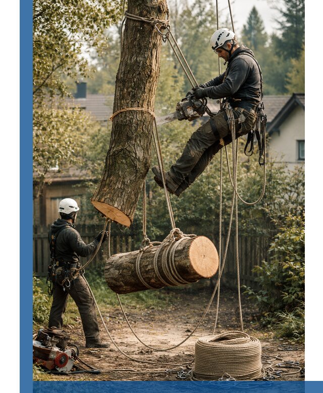 Валка деревьев частями в Гукове, безопасно и аккуратно